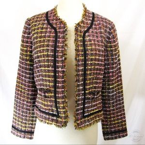 Parisian Style Rainbow Boucle Blazer